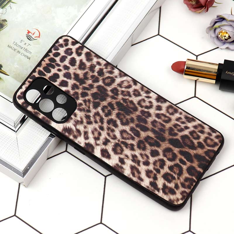 قاب محافظ لنزدار طرح پلنگی سامسونگ A32 4G