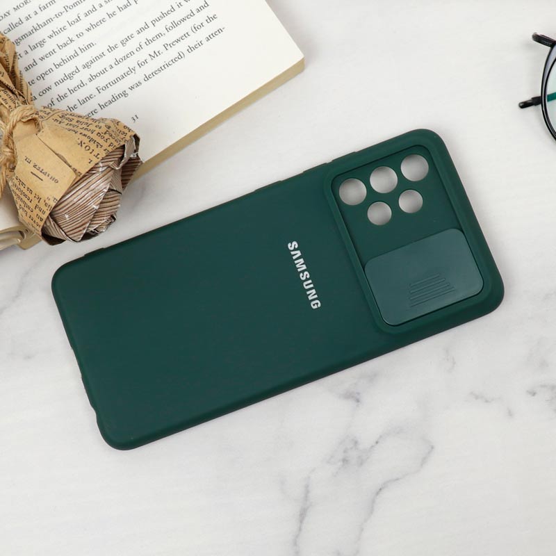 قاب سیلیکونی TPU محافظ لنزدار کشویی Samsung A32 4G دارک