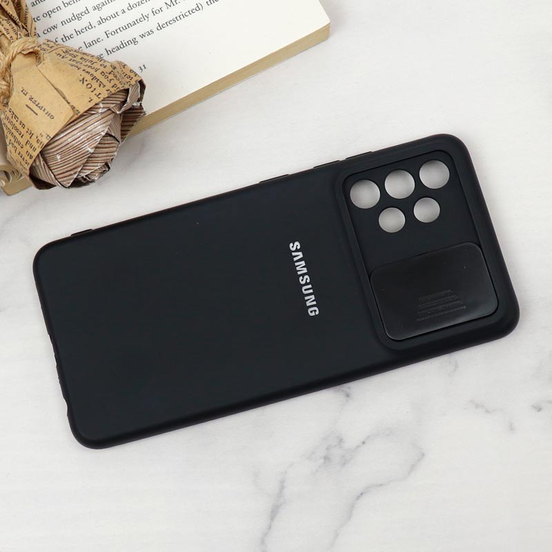 قاب سیلیکونی TPU محافظ لنزدار کشویی Samsung A32 4G دارک