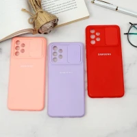 قاب سیلیکونی TPU محافظ لنزدار کشویی Samsung A32 4G لایت