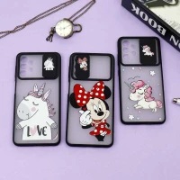 قاب سامسونگ Galaxy A32 5G طرح دار دخترانه سری B محافظ لنزدار کشویی