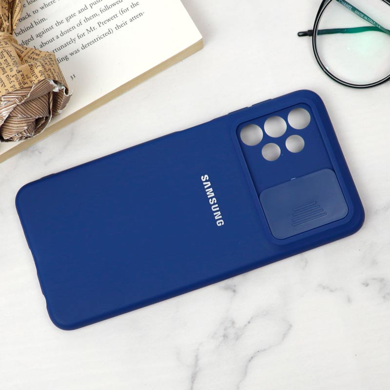 قاب سیلیکونی TPU محافظ لنزدار کشویی Samsung A32 5G دارک
