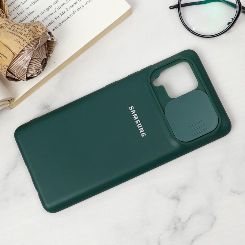 قاب سیلیکونی TPU محافظ لنزدار کشویی Samsung Galaxy A42 5G دارک