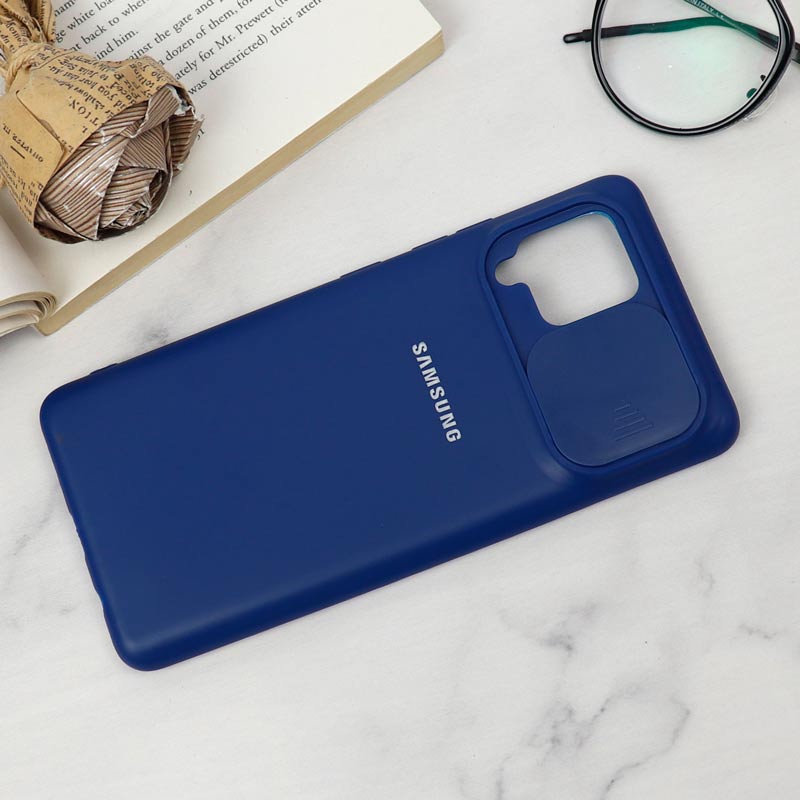 قاب سیلیکونی TPU محافظ لنزدار کشویی Samsung Galaxy A42 5G دارک