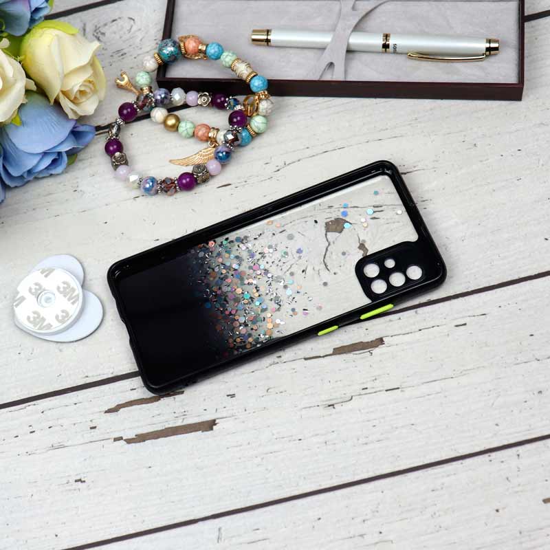 قاب محافظ لنزدار اکلیلی شفاف پاپ سوکت دار Samsung A51