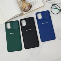 قاب سیلیکونی TPU محافظ لنزدار کشویی Samsung A51 دارک