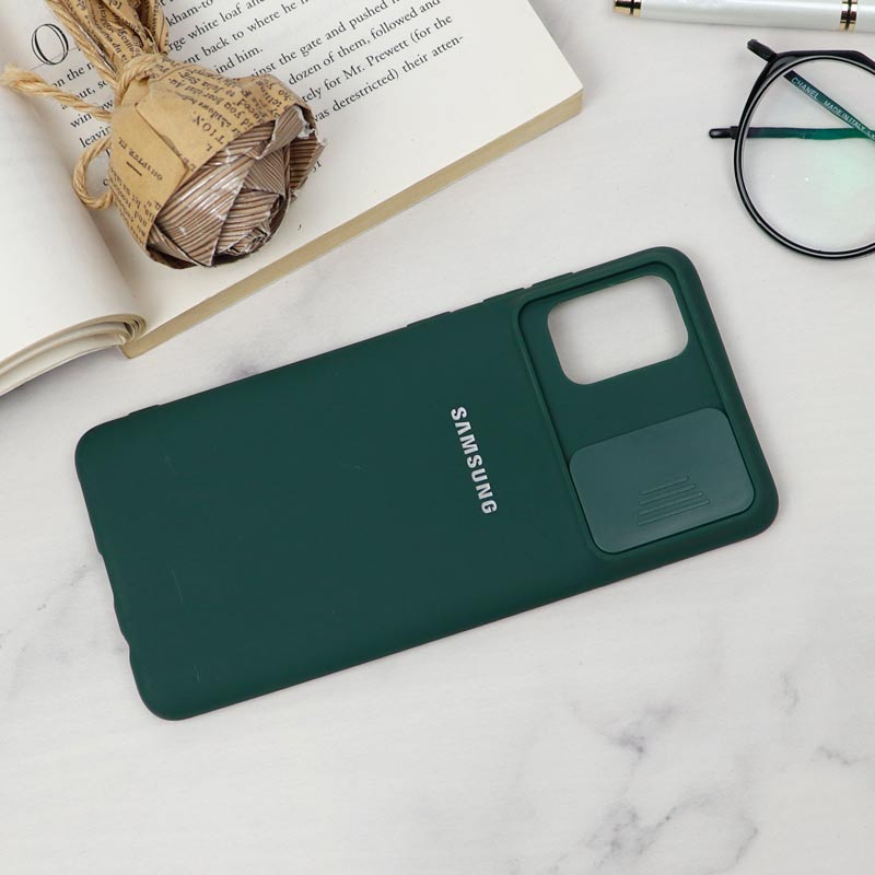 قاب سیلیکونی TPU محافظ لنزدار کشویی Samsung A51 دارک