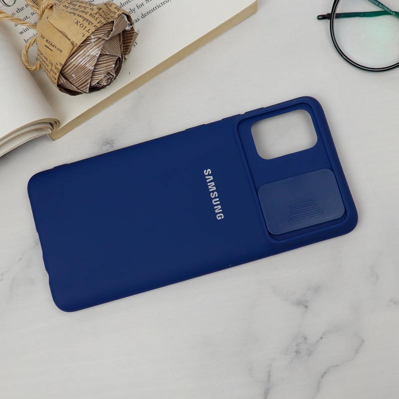 قاب سیلیکونی TPU محافظ لنزدار کشویی Samsung A51 دارک
