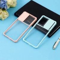 قاب PC شفاف ضربه گیر محافظ لنزدار کشویی Samsung Galaxy A52 / A52s
