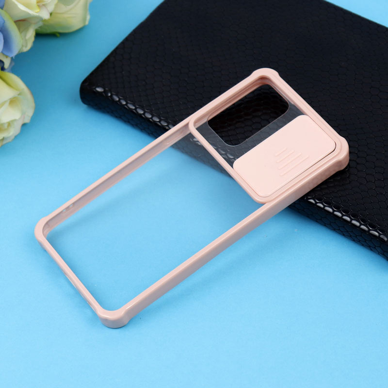 قاب PC شفاف ضربه گیر محافظ لنزدار کشویی Samsung Galaxy A52 / A52s