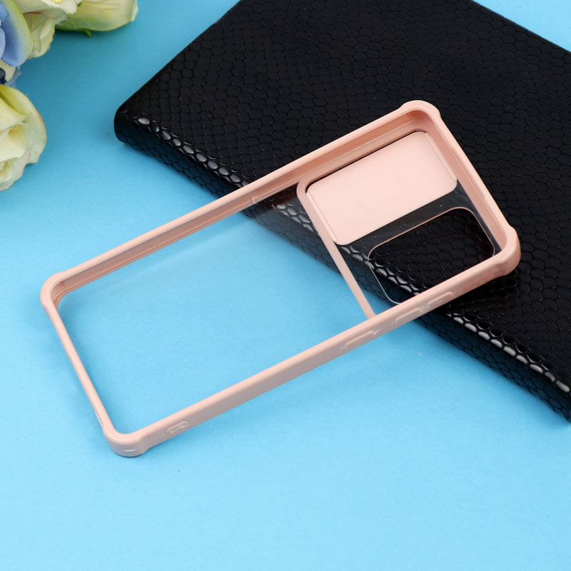قاب PC شفاف ضربه گیر محافظ لنزدار کشویی Samsung Galaxy A52 / A52s