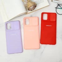 قاب سیلیکونی TPU محافظ لنزدار کشویی Samsung A71 لایت