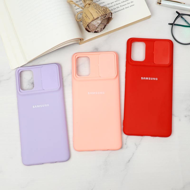 قاب سیلیکونی TPU محافظ لنزدار کشویی Samsung A71 لایت