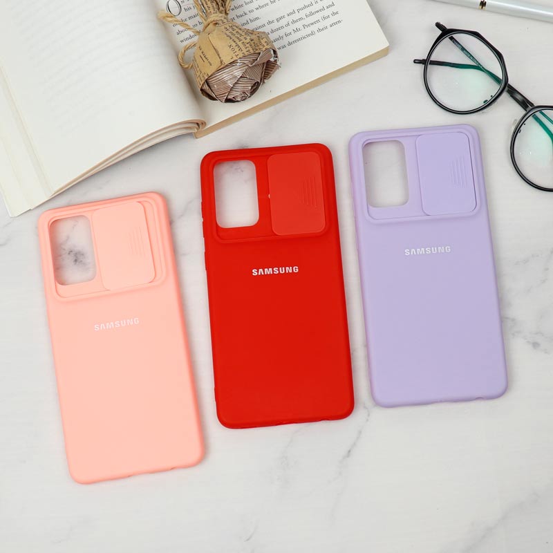 قاب سیلیکونی TPU محافظ لنزدار کشویی Samsung A72 لایت