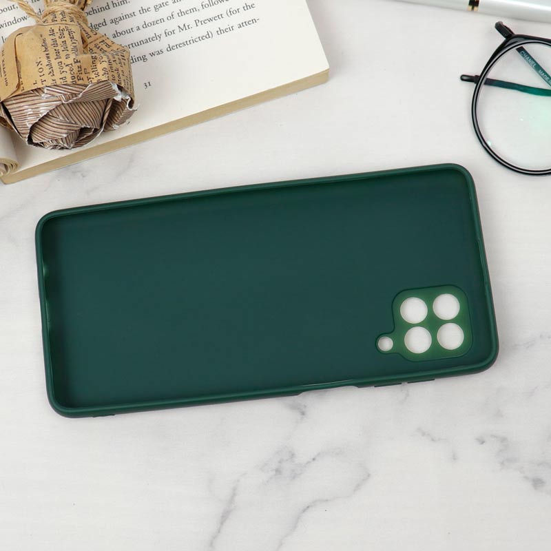قاب سیلیکونی TPU محافظ لنزدار کشویی Samsung F62 دارک