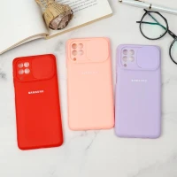 قاب سیلیکونی TPU محافظ لنزدار کشویی Samsung F62 لایت