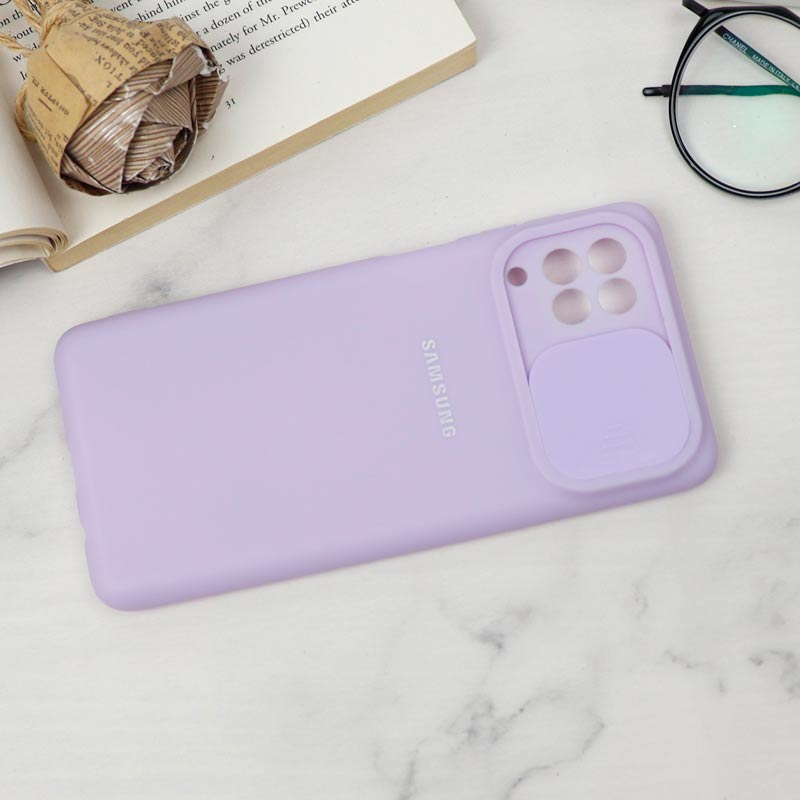 قاب سیلیکونی TPU محافظ لنزدار کشویی Samsung F62 لایت