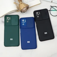 قاب سیلیکونی TPU محافظ لنزدار کشویی Xiaomi Redmi Note 10 دارک