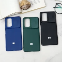 قاب سیلیکونی TPU محافظ لنزدار کشویی Xiaomi Redmi 10 Pro دارک