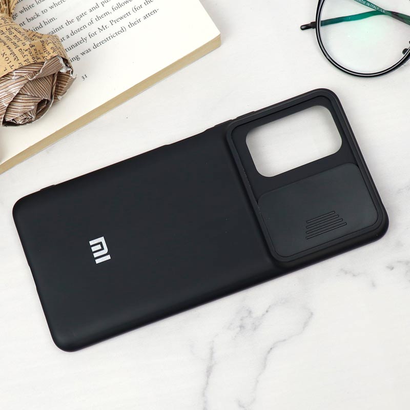 قاب سیلیکونی TPU محافظ لنزدار کشویی Xiaomi Redmi 10 Pro دارک