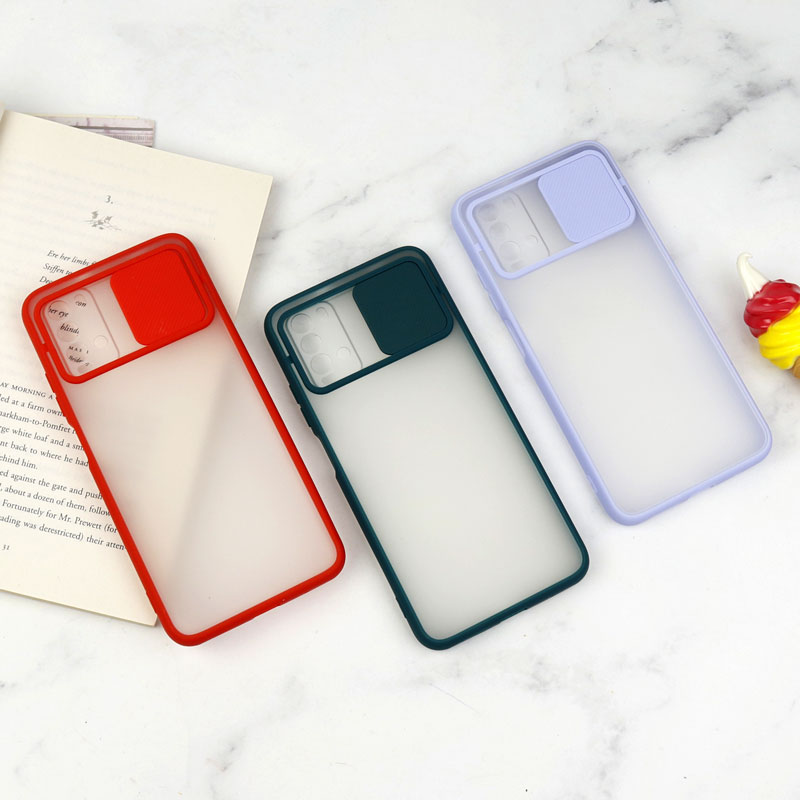 قاب PC مات محافظ لنز دار کشویی Xiaomi Poco M3