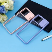 قاب PC شفاف ضربه گیر محافظ لنزدار کشویی Xiaomi Poco M3