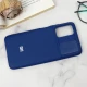 قاب سیلیکونی TPU محافظ لنزدار کشویی Xiaomi Poco M3 سرمه ای