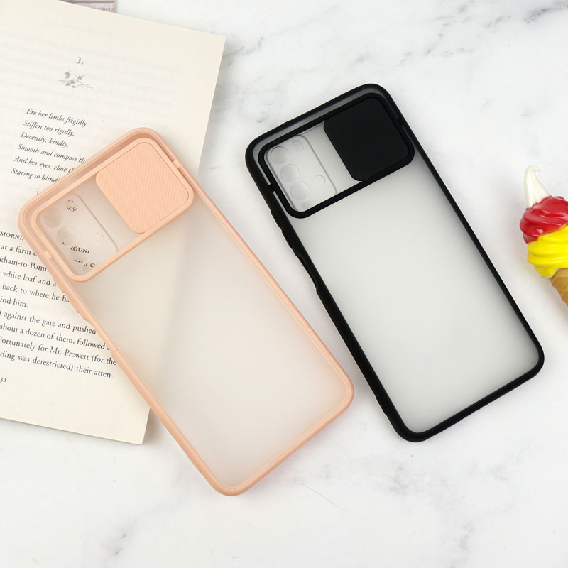 قاب PC مات محافظ لنز دار کشویی Xiaomi Poco M3