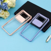 قاب PC شفاف ضربه گیر محافظ لنزدار کشویی Xiaomi Poco X3