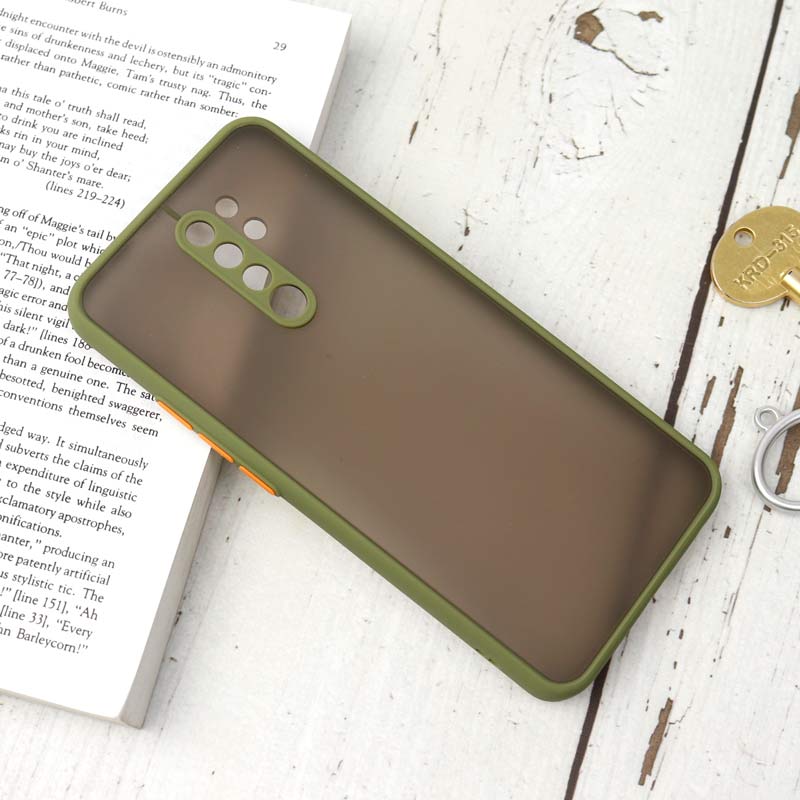قاب PC مات محافظ لنز دار Xiaomi Redmi 9 سبز