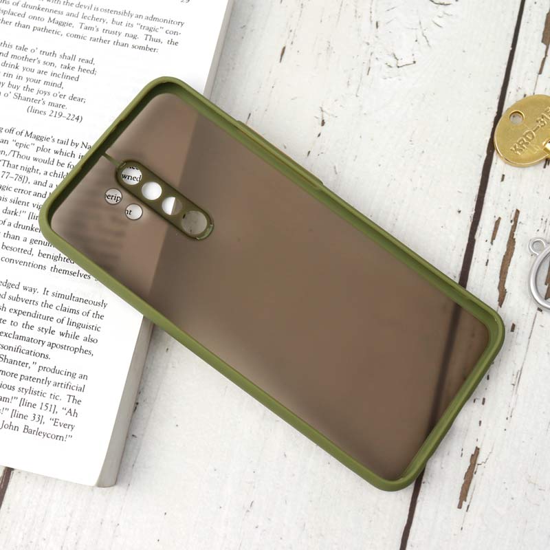 قاب PC مات محافظ لنز دار Xiaomi Redmi 9 سبز