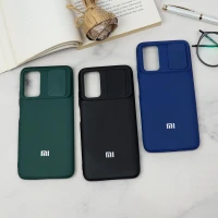 قاب سیلیکونی TPU محافظ لنزدار کشویی Xiaomi Redmi 9T دارک
