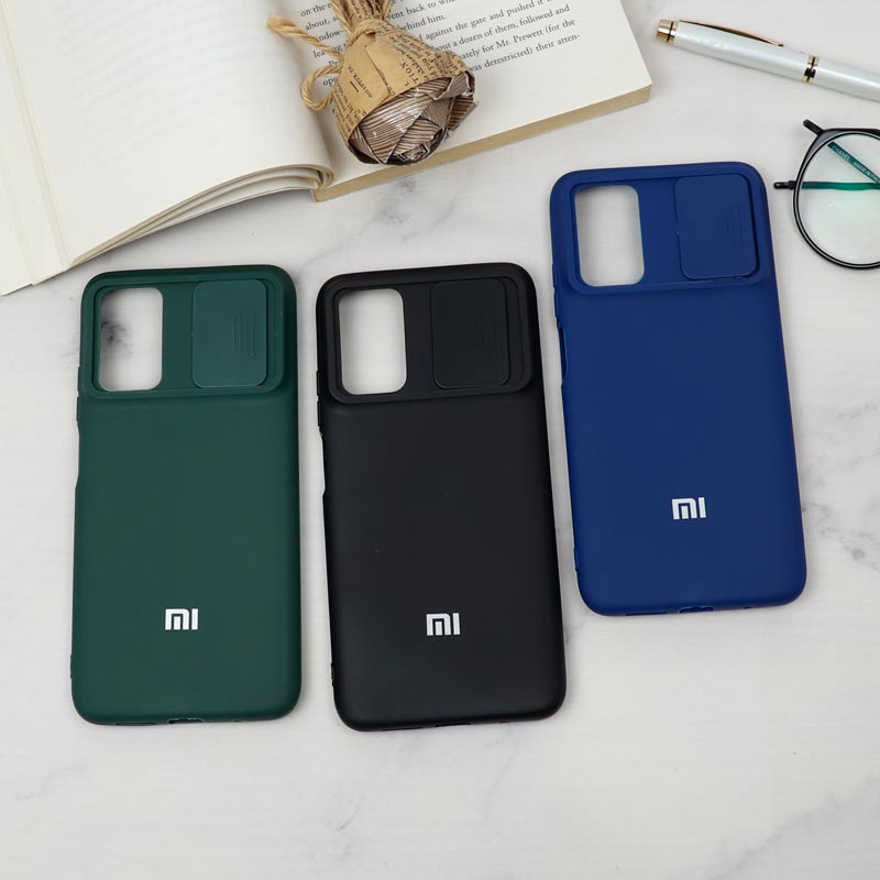 قاب سیلیکونی TPU محافظ لنزدار کشویی Xiaomi Redmi 9T دارک