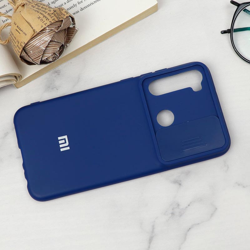 قاب سیلیکونی TPU محافظ لنزدار کشویی Xiaomi Redmi Note 8 دارک