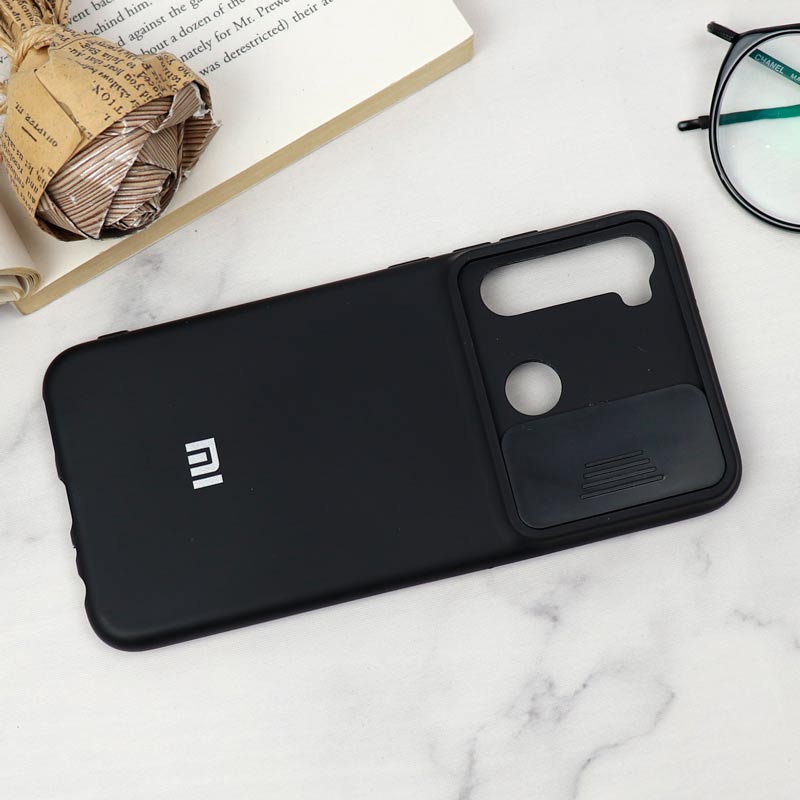 قاب سیلیکونی TPU محافظ لنزدار کشویی Xiaomi Redmi Note 8 دارک
