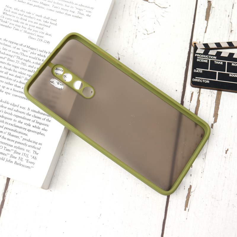 قاب PC مات محافظ لنز دار Xiaomi Redmi Note 8 Pro سبز