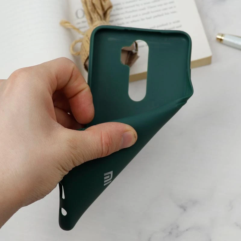 قاب سیلیکونی TPU محافظ لنزدار کشویی Xiaomi Redmi Note 8 Pro دارک