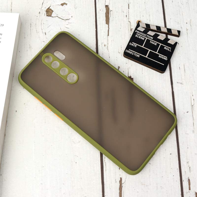 قاب PC مات محافظ لنز دار Xiaomi Redmi Note 8 Pro سبز