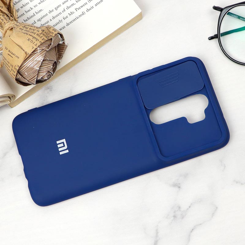 قاب سیلیکونی TPU محافظ لنزدار کشویی Xiaomi Redmi Note 8 Pro دارک