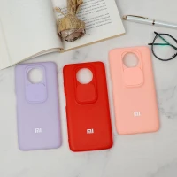قاب سیلیکونی TPU محافظ لنزدار کشویی Xiaomi Redmi Note 9T لایت