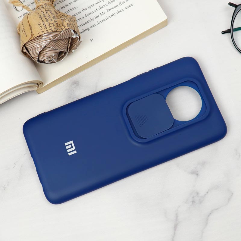 قاب سیلیکونی TPU محافظ لنزدار کشویی Xiaomi Redmi Note 9T دارک