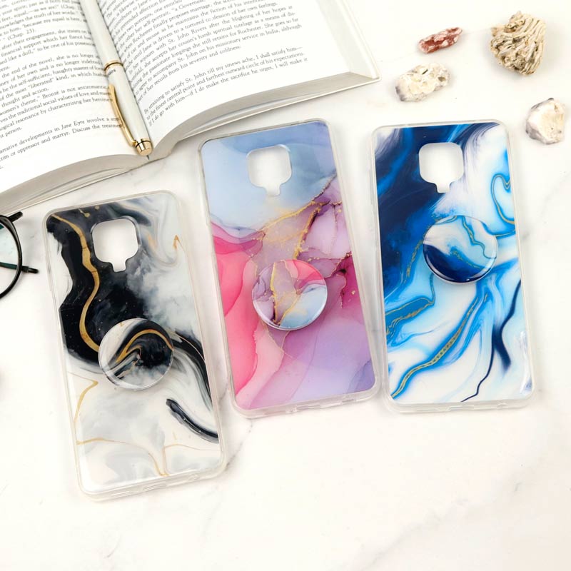 قاب Stone Case پاپ سوکت دار Xiaomi Redmi Note 9s / Note 9 Pro