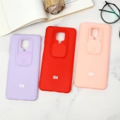 قاب سیلیکونی TPU محافظ لنزدار کشویی Xiaomi Redmi Note 9s / Note 9 Pro لایت