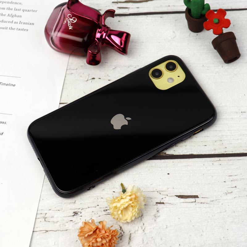 قاب My Case پشت گلسی iPhone 11 مشکی