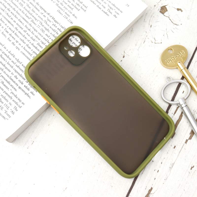 قاب PC مات محافظ لنز دار iPhone 11