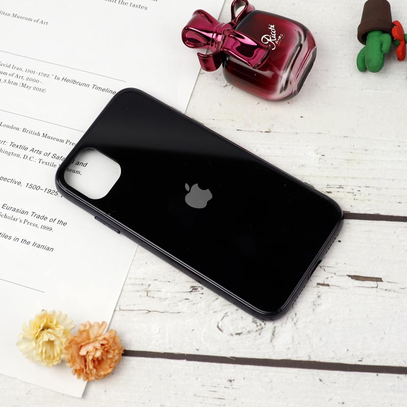 قاب My Case پشت گلسی iPhone 11 مشکی