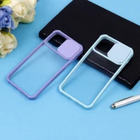 قاب PC شفاف ضربه گیر محافظ لنزدار کشویی iPhone 11 Pro