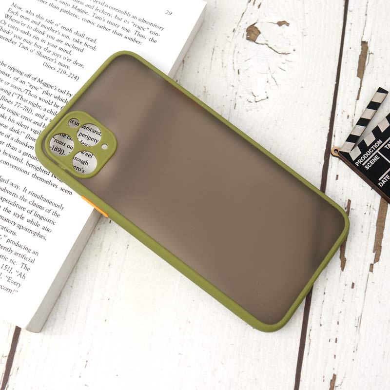 قاب PC مات محافظ لنز دار iPhone 11 Pro Max