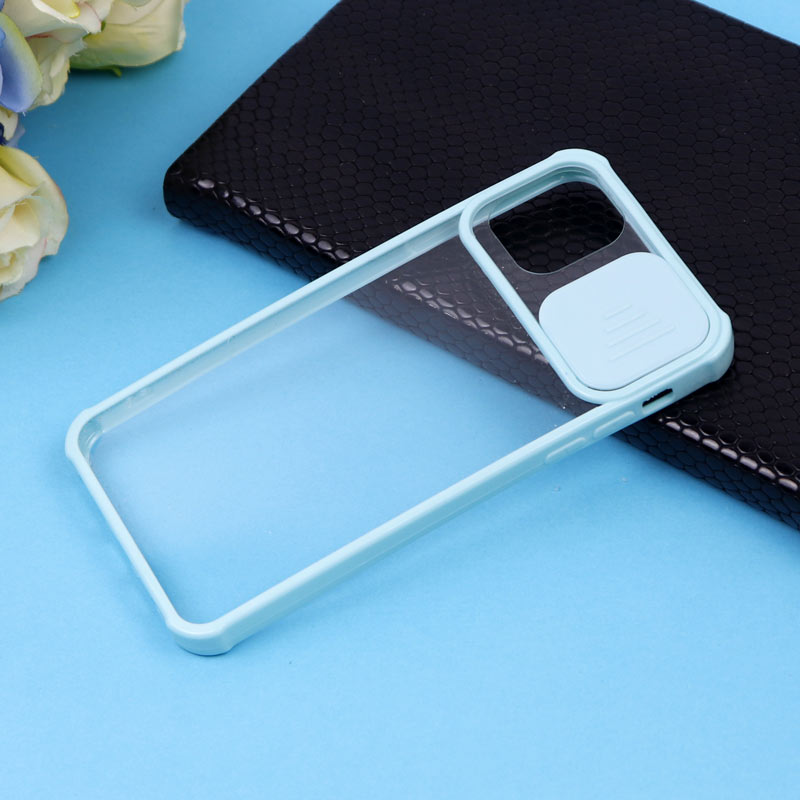 قاب PC شفاف ضربه گیر محافظ لنزدار کشویی iPhone 11 Pro Max