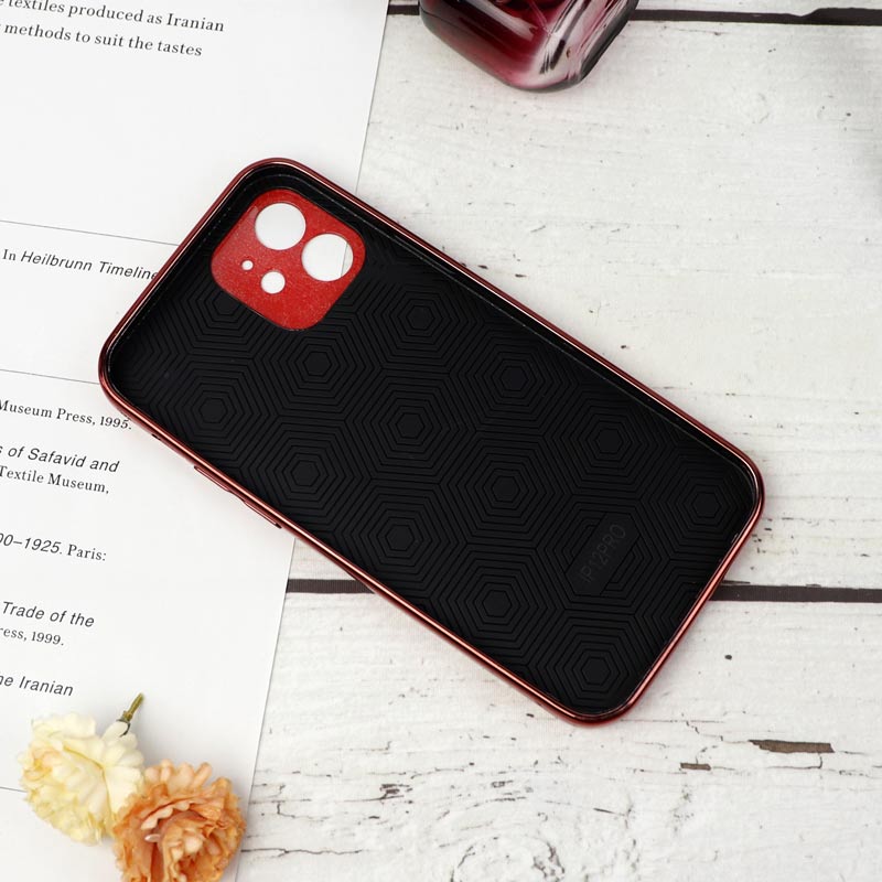 قاب محافظ لنزدار My Case پشت گلسی iPhone 12 رنگی